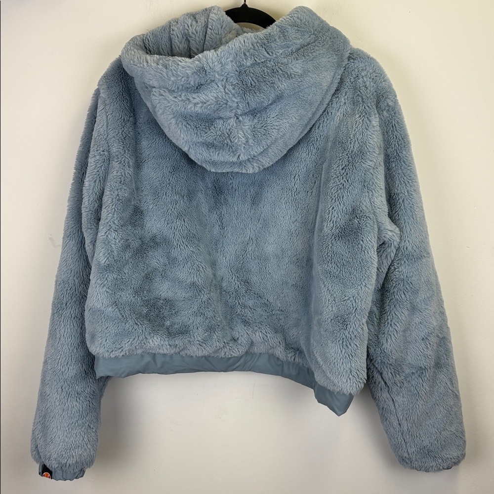 Ellesse Sky Blue Faux Fur Cozy Hoodie - Picture 8 of 10